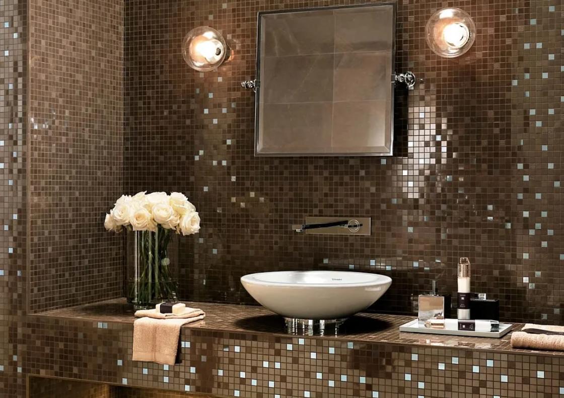 Мозаика в ванной комнате: стильно и красиво