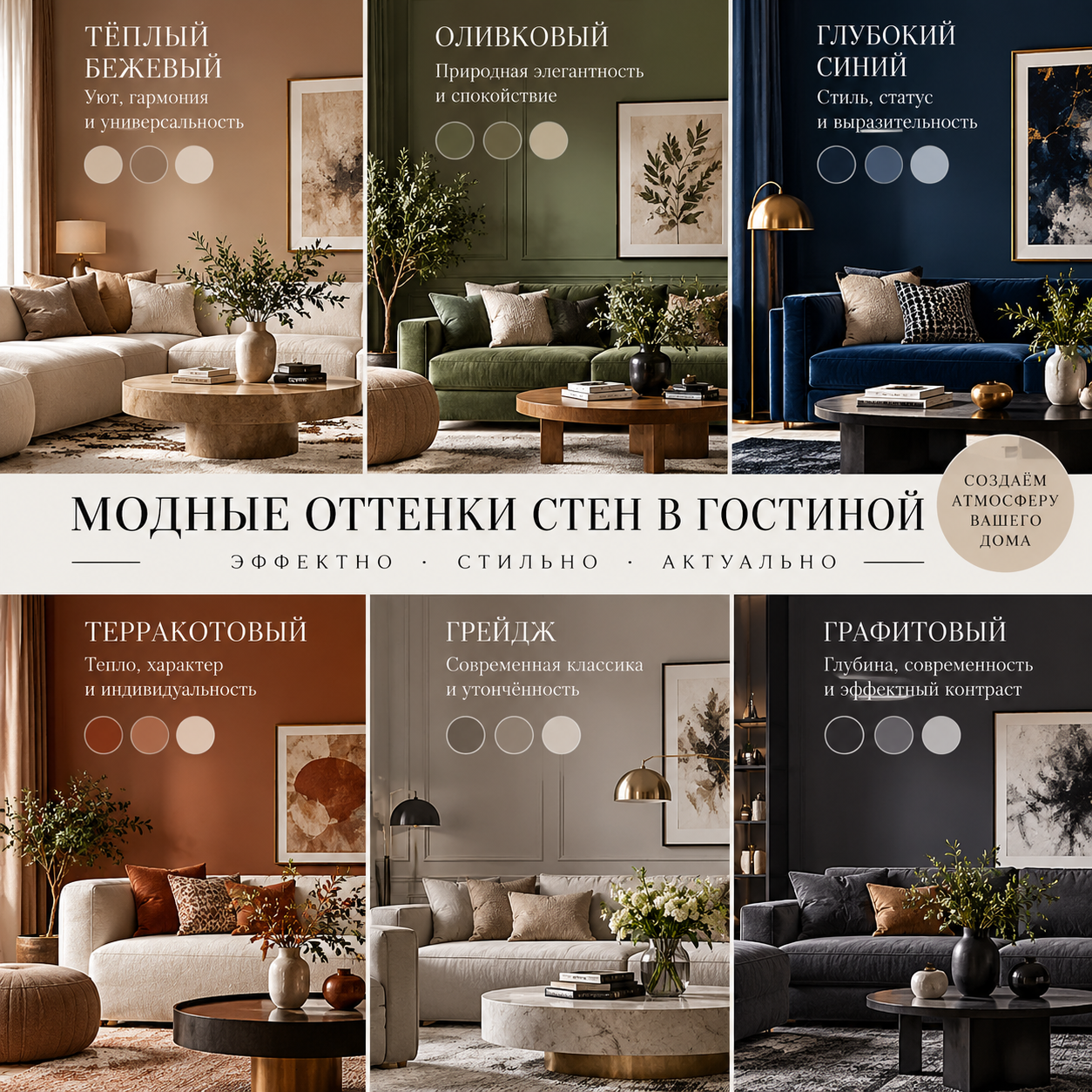 Оттенки для стен, которые будут в тренде в 2027 году