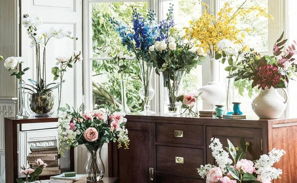 10 наилучших мест в квартире для искусственных цветов